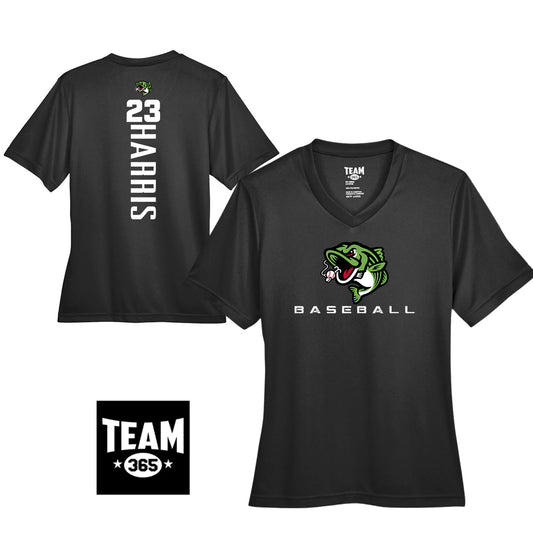GAME TIME - Team 365 TT11W Women's Zone Performance T-Shirt - RBA Stripers Baseball