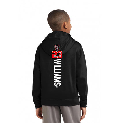 Sport-Tek Youth Sport-Wick Fleece Hooded Pullover YST244 - Casco Bay Rebels Hockey