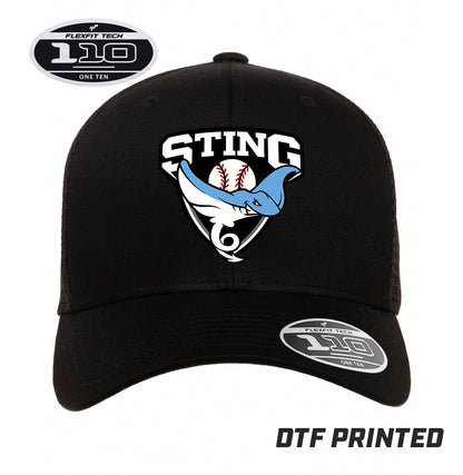 Flexfit 110M Adult 110reg Mesh Cap DTF PRINTED - Southwest Sting Baseball