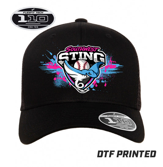 Flexfit 110M Adult 110reg Mesh Cap DTF PRINTED - Southwest Sting Baseball