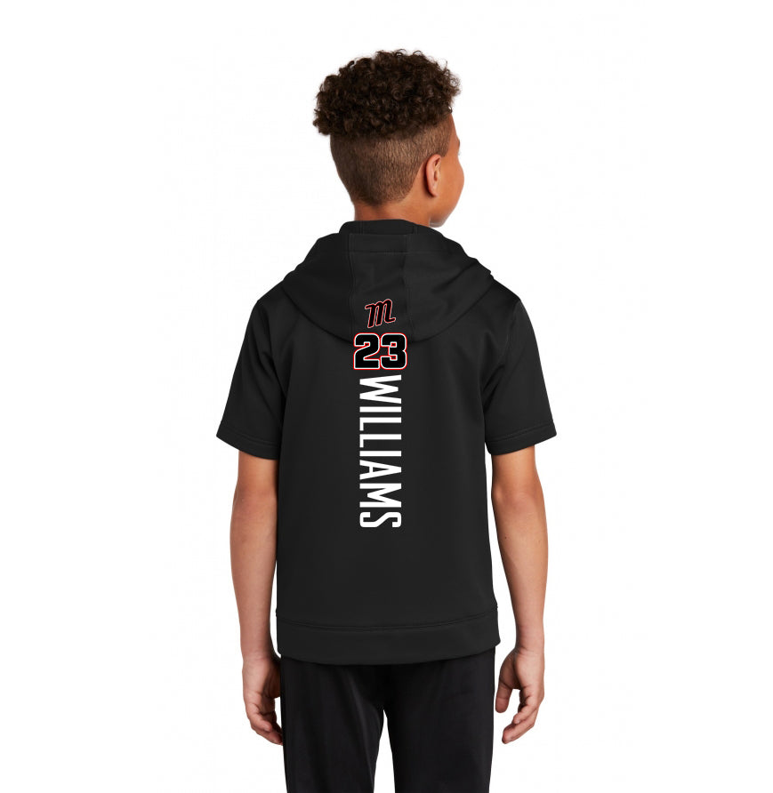 Sport-Tek Youth Sport-Wick Fleece Short Sleeve Hooded Pullover YST251 - SYA Mets "M" Logo