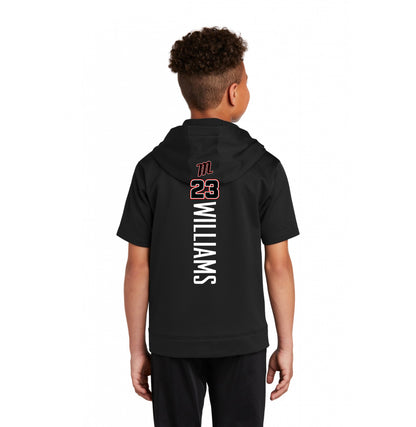 Sport-Tek Youth Sport-Wick Fleece Short Sleeve Hooded Pullover YST251 - SYA Mets "M" Logo