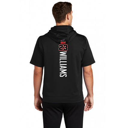 Sport-Tek Sport-Wick Fleece Short Sleeve Hooded Pullover ST251 - SYA Batter Logo