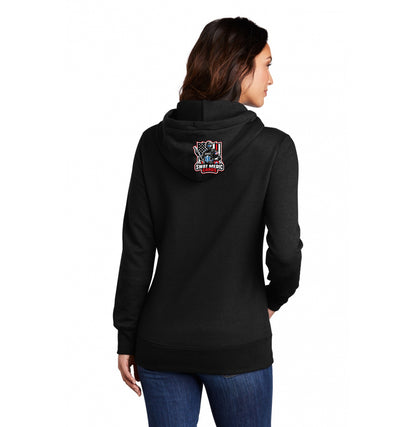 Port & Company Women's Core Fleece Pullover Hooded Sweatshirt LPC78H - Swat Medic Cards
