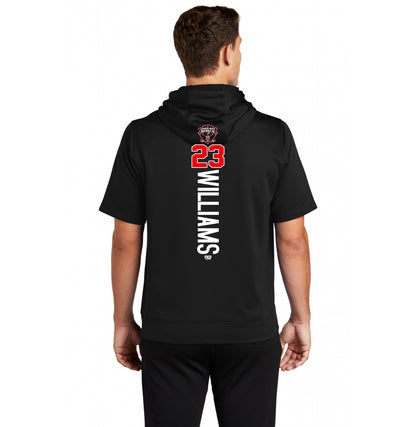 Sport-Tek Sport-Wick Fleece Short Sleeve Hooded Pullover ST251 - Casco Bay Rebels Hockey