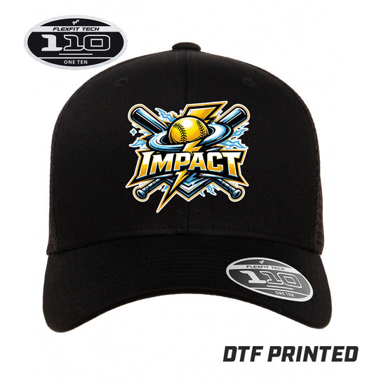 Flexfit 110M Adult 110reg Mesh Cap DTF PRINTED - Impact Softball