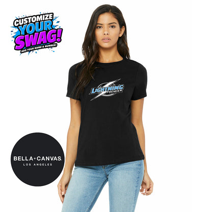 Bella + Canvas B6400 Women's Relaxed Jersey Short-Sleeve T-Shirt - Lightning Premier Softball
