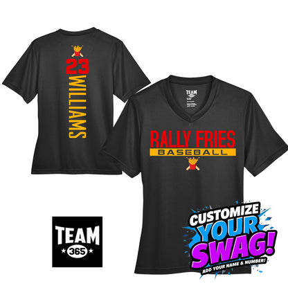 GAME TIME - Team 365 TT11W Women's Zone Performance T-Shirt - Team Rally Fries Baseball