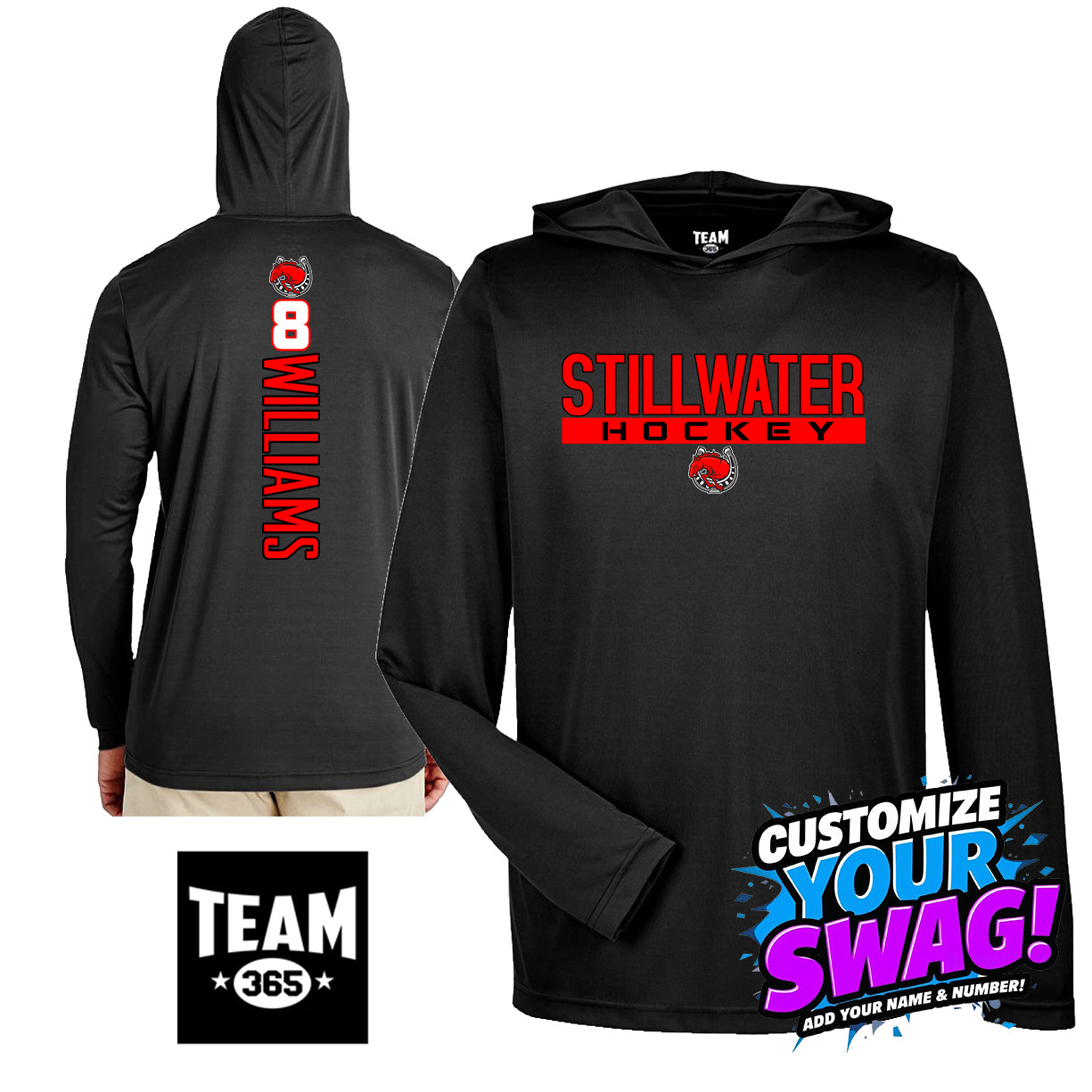 GAME TIME - Team 365 Youth & Men's Zone Performance Hoodie - Stillwater Hockey