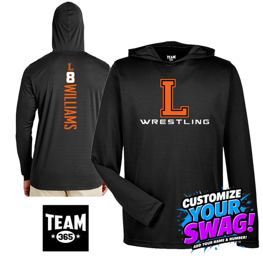GAME TIME - Team 365 Youth & Men's Zone Performance Hoodie - Longwood Wrestling