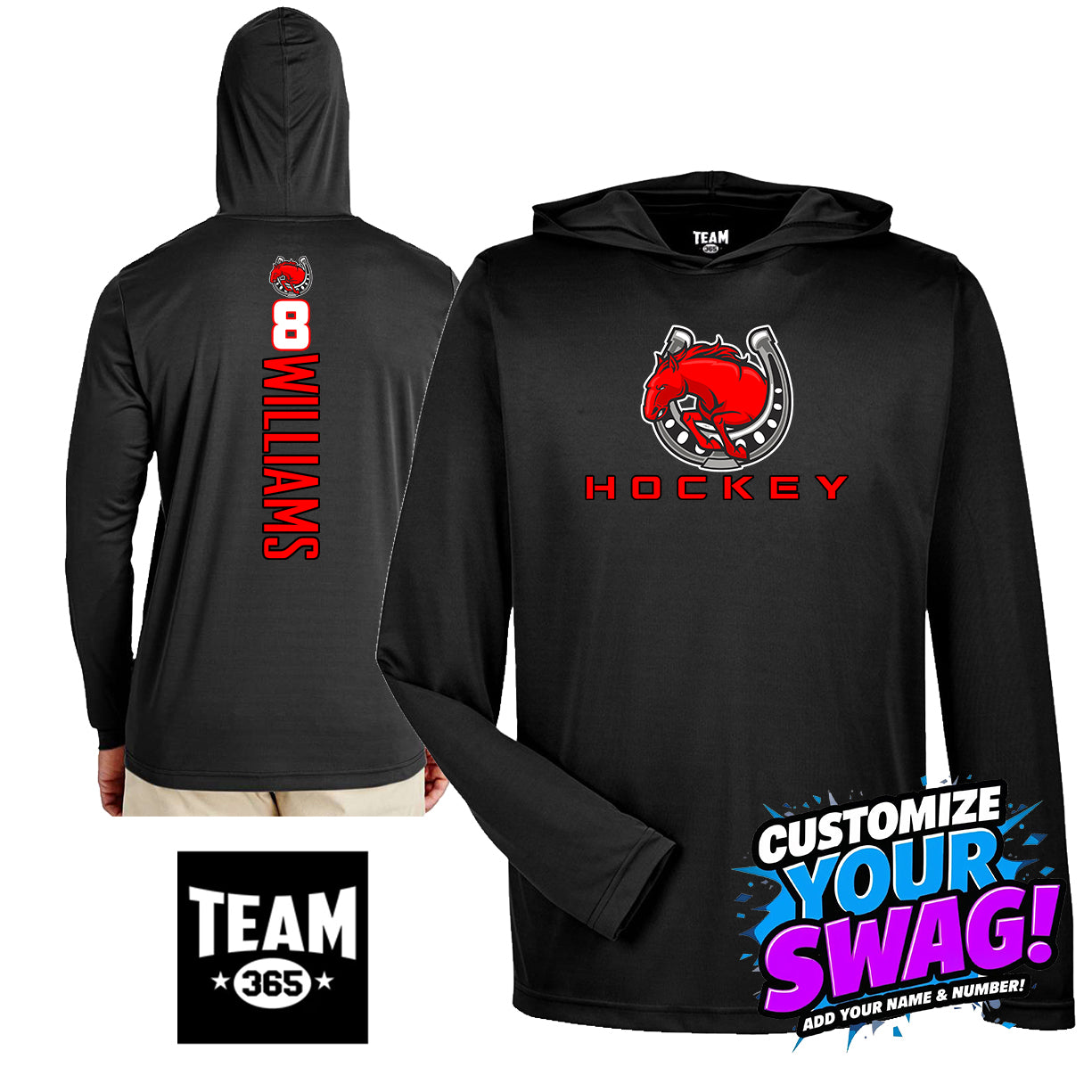 GAME TIME - Team 365 Youth & Men's Zone Performance Hoodie - Stillwater Hockey
