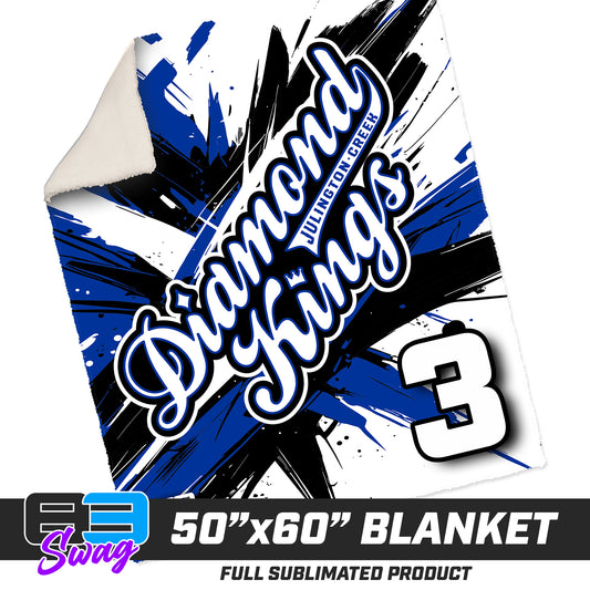 50”x60” Plush Sherpa Blanket  - JCB Diamond Kings Baseball 2026 VERSION