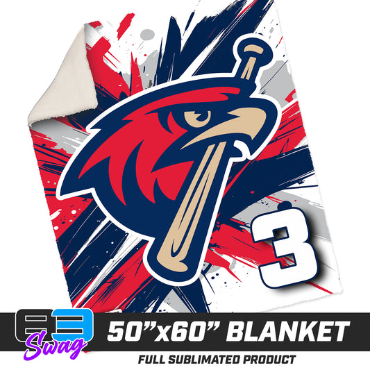 50”x60” Plush Sherpa Blanket  - MSA Redtails Baseball
