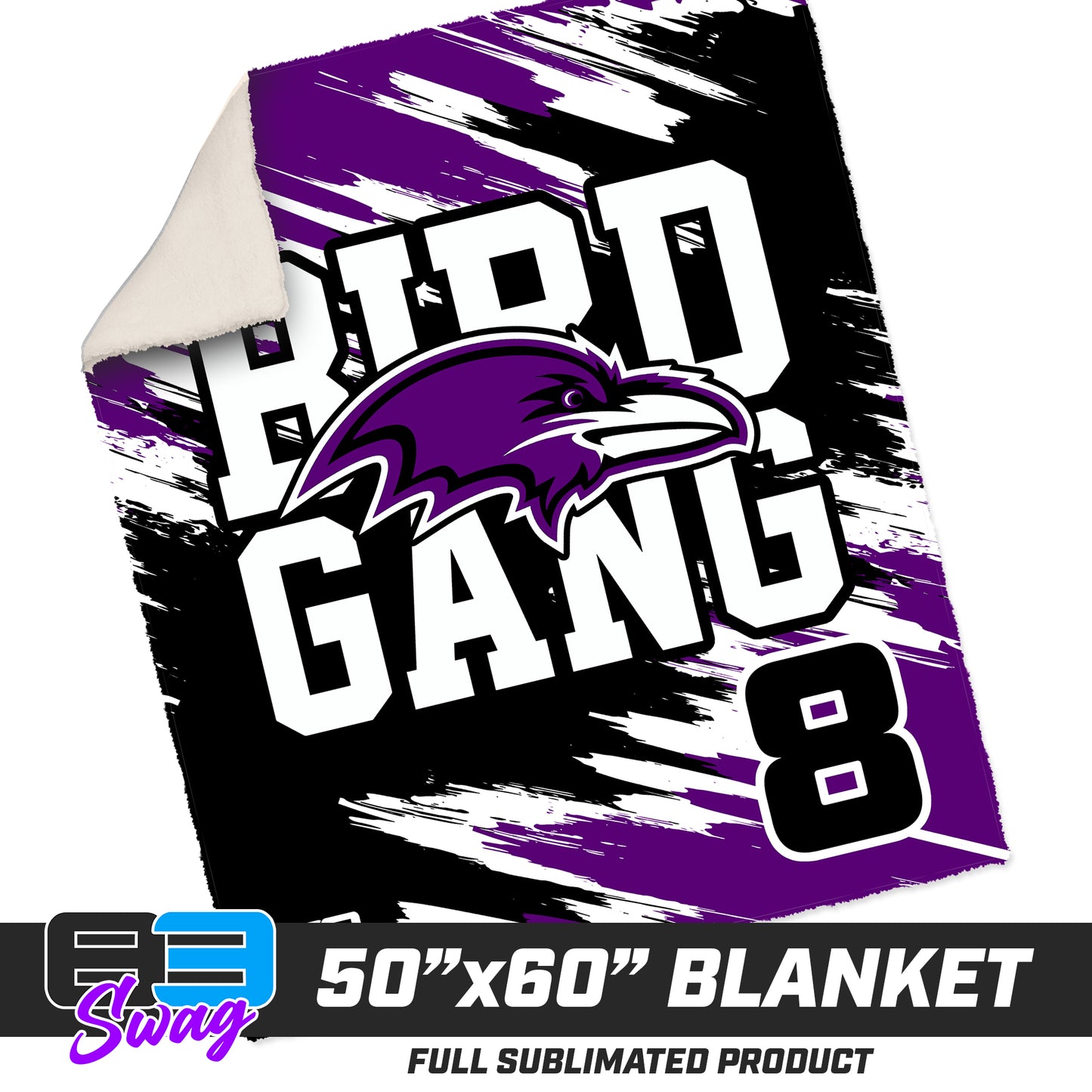 50”x60” Plush Sherpa Blanket  - Joliet Ravens Football