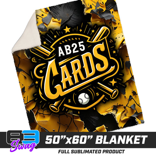 50”x60” Plush Sherpa Blanket  - AB25Cards