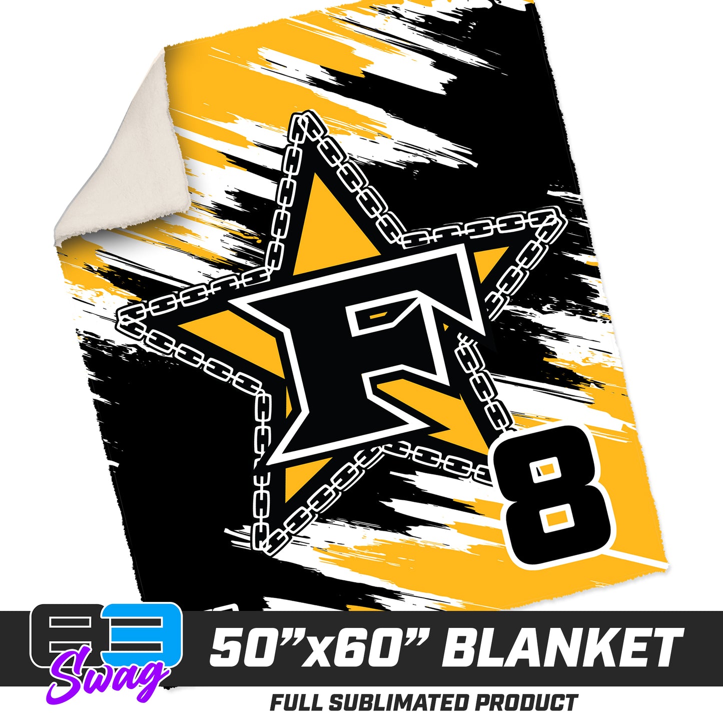 50”x60” Plush Sherpa Blanket  - 5 Star Mafia Baseball