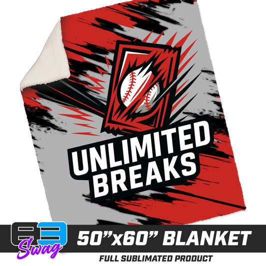 50”x60” Plush Sherpa Blanket  - Unlimited Breaks