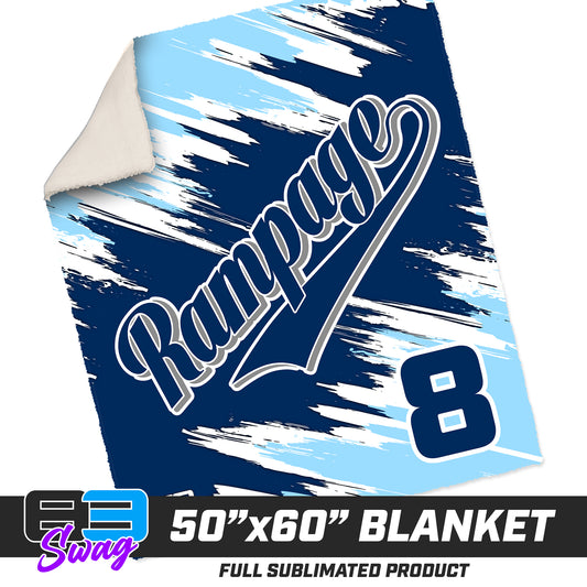 50”x60” Plush Sherpa Blanket  - Mississippi Rampage 2030 Softball