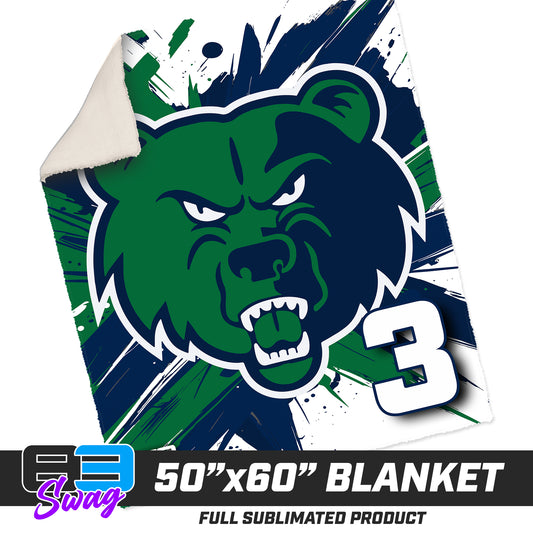50”x60” Plush Sherpa Blanket  - Creekview Grizzlies