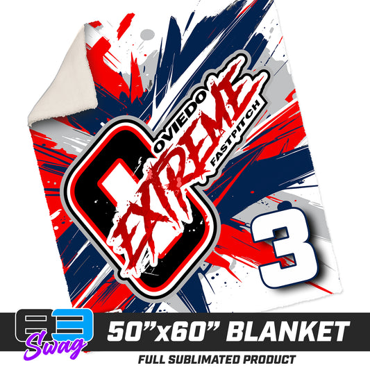 50”x60” Plush Sherpa Blanket  - Oviedo Extreme Softball