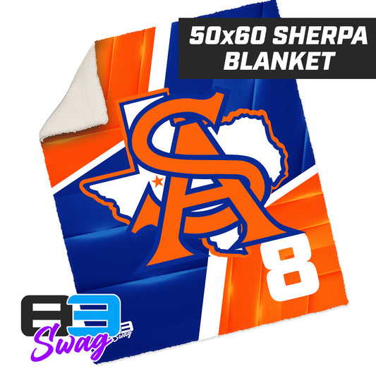 50”x60” Plush Sherpa Blanket - San Angelo Central Football