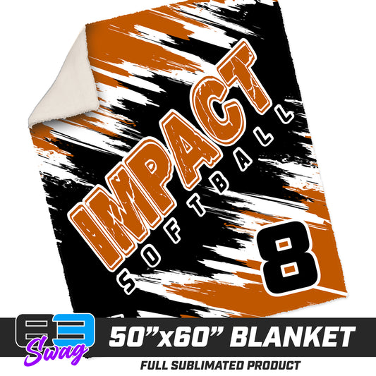 50”x60” Plush Sherpa Blanket  - Impact Softball
