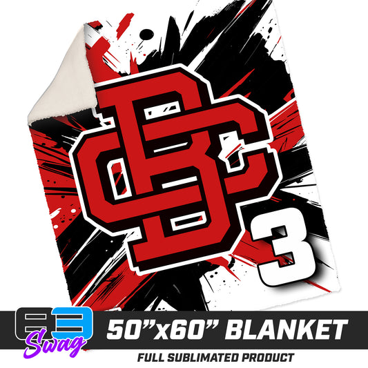 50”x60” Plush Sherpa Blanket  - CBC Baseball