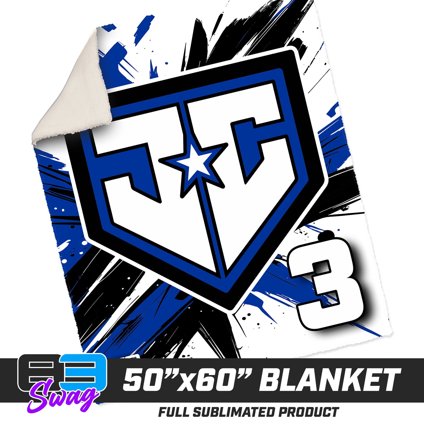 50”x60” Plush Sherpa Blanket  - JCB - Julington Creek Baseball 2026 VERSION