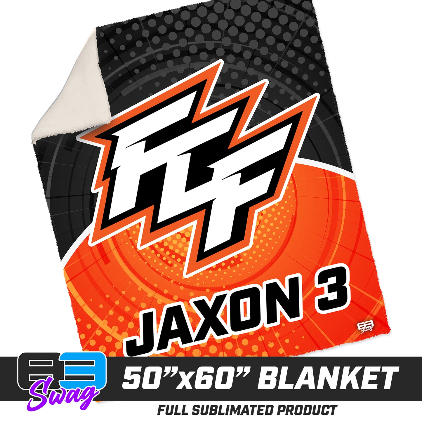 CUSTOM - 50”x60” Plush Sherpa Blanket  - FCF Flight Baseball