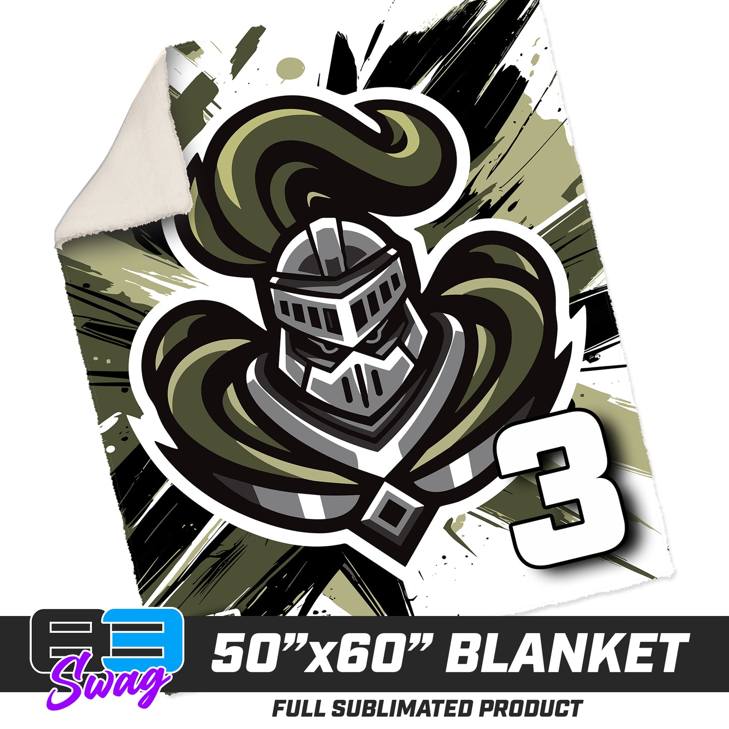 50”x60” Plush Sherpa Blanket  - Crusaders Baseball