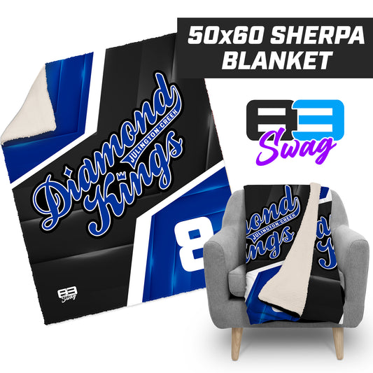 JCB Diamond Kings Baseball - 50”x60” Plush Sherpa Blanket