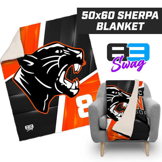 Stockbridge Panthers - 50”x60” Plush Sherpa Blanket - 83Swag