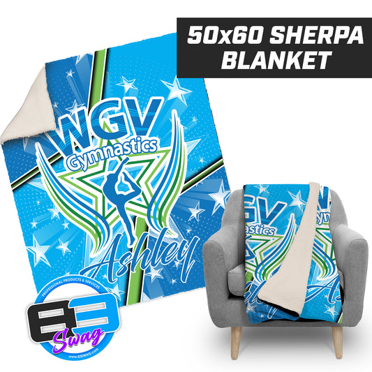 WGV Gymnastics - 50”x60” Plush Sherpa Blanket