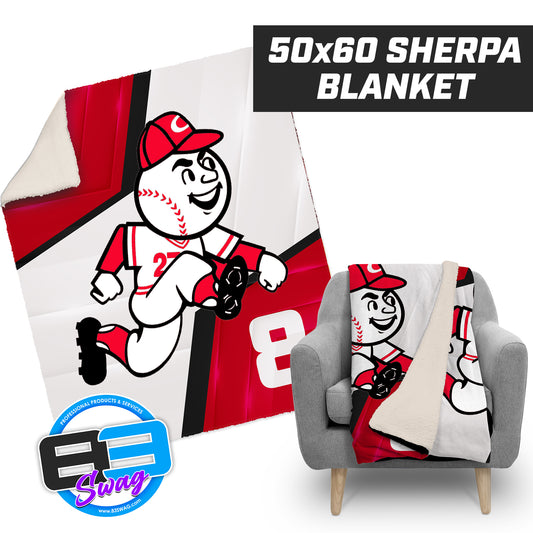 Fleming Island 10U Reds - 50”x60” Plush Sherpa Blanket