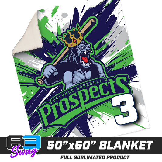 50”x60” Plush Sherpa Blanket  - Orlando Baseball Prospects - Gorilla Kings V.2026