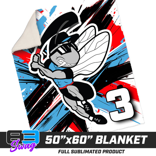 50”x60” Plush Sherpa Blanket  - NBC Gnats Baseball 2026 VERSION