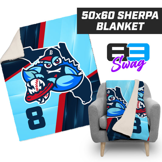 FCA BlueClaws 2024 Edition - 50”x60” Plush Sherpa Blanket