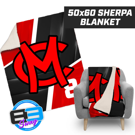 Mudcats Baseball - 50”x60” Plush Sherpa Blanket