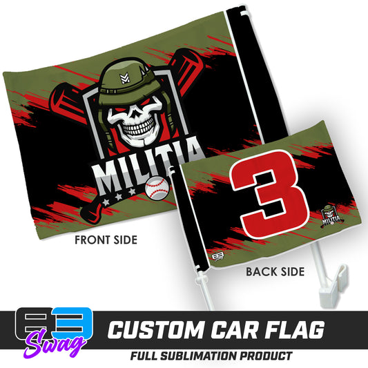 Car Flag - Militia Baseball