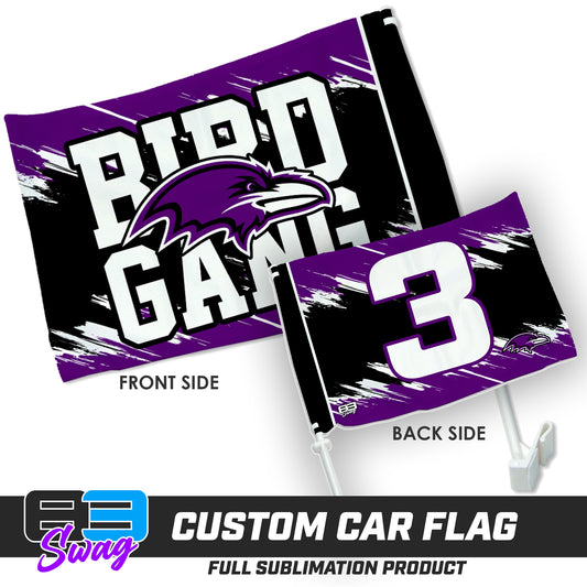 Double Sided Car Flag - Joliet Ravens Football