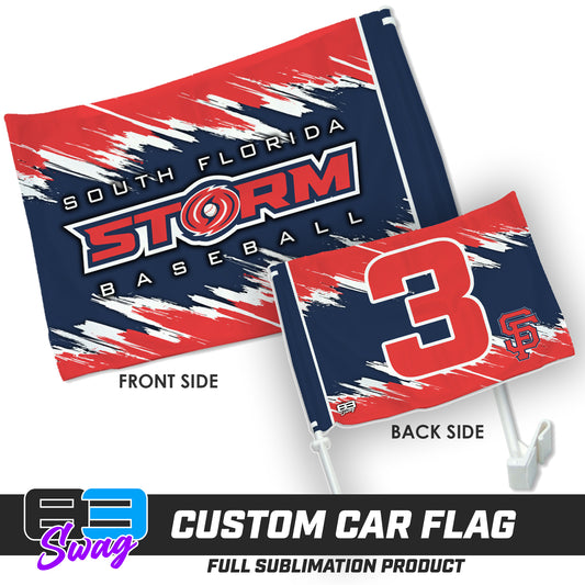 Double Sided Car Flag - South Florida Storm