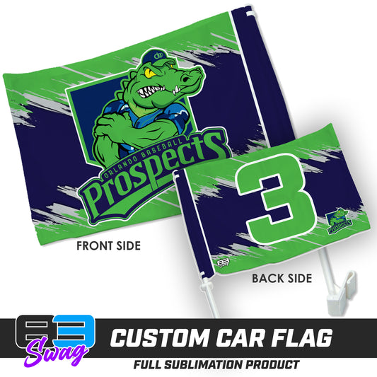 Double Sided Car Flag - Orlando Baseball Prospects - Swamp Kings