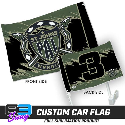 Double Sided Car Flag - PAL Warriors