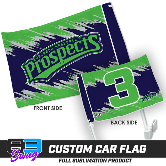 Double Sided Car Flag - Orlando Baseball Prospects - OBP