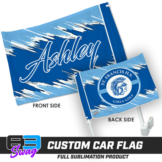 Double Sided Car Flag - St. Francis HS Girls Golf