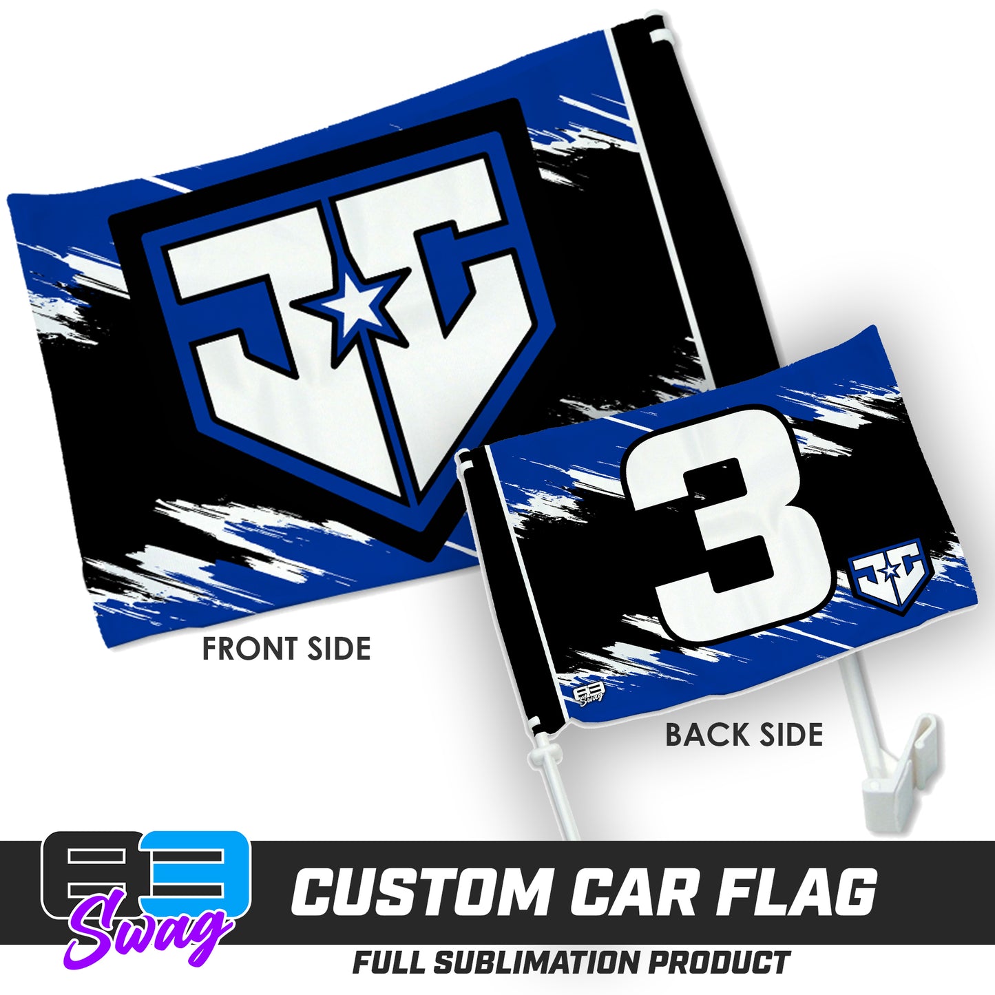 Double Sided Car Flag - JCB - Julington Creek Baseball