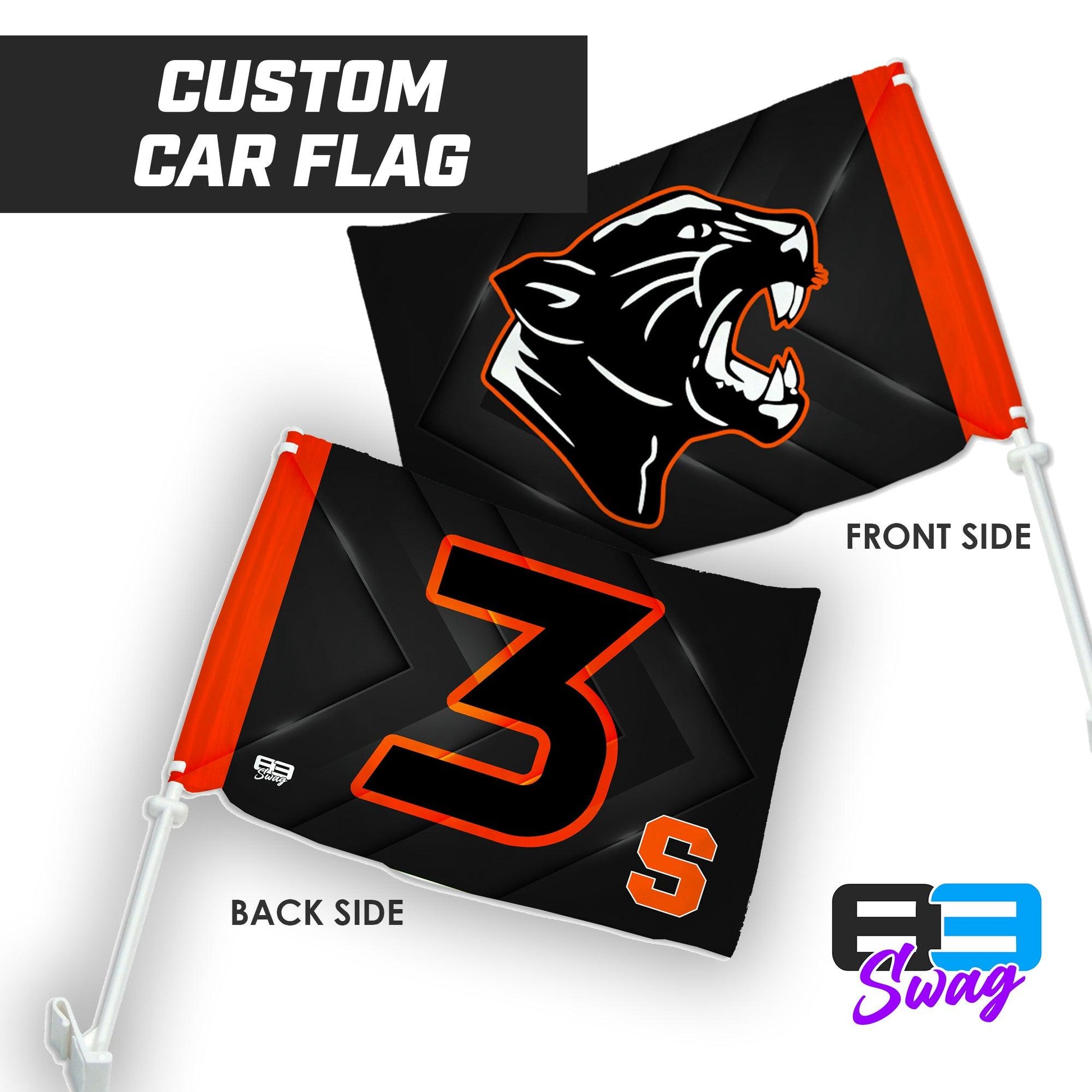 Stockbridge Panthers - Car Flag - 83Swag