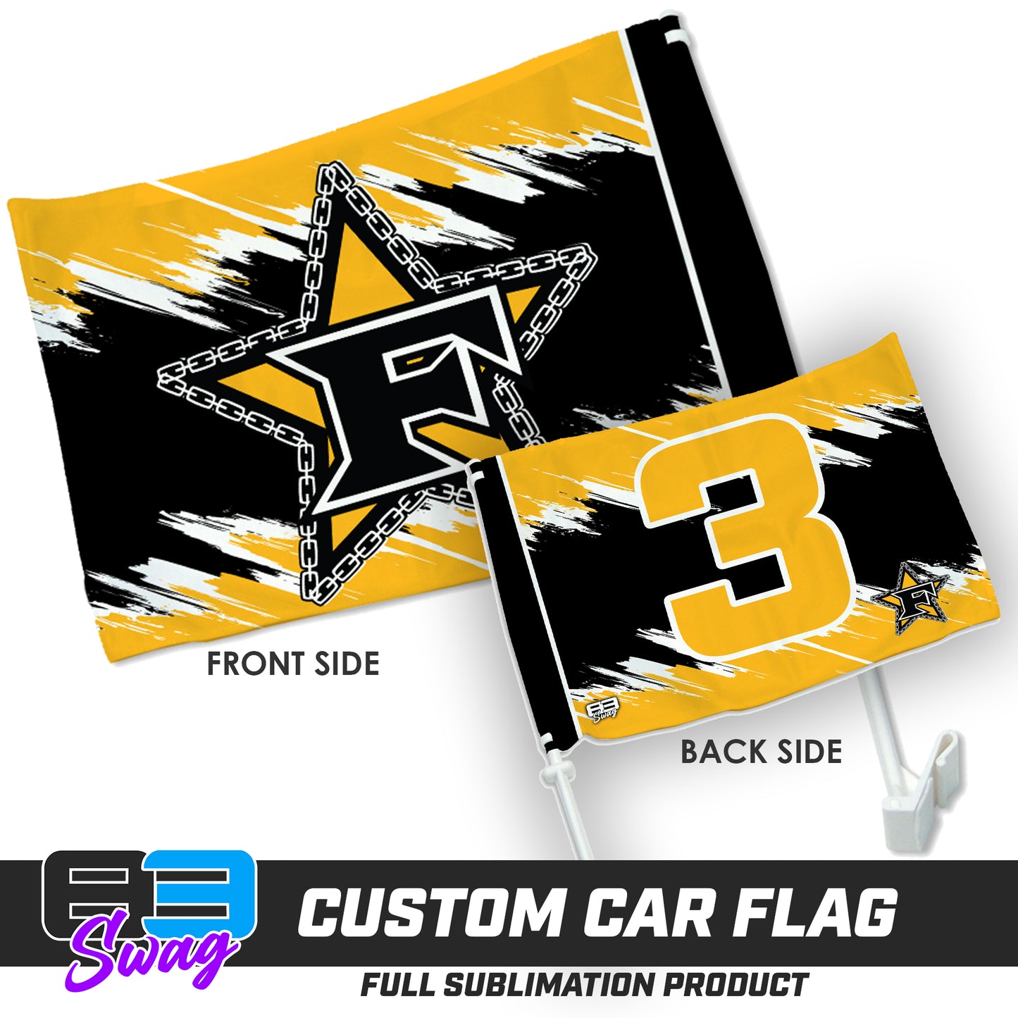 Double Sided Car Flag - 5 Star Mafia Baseball