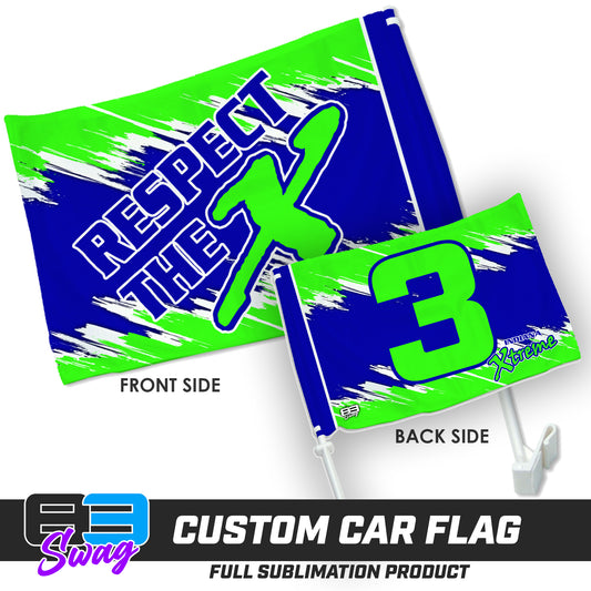 Double Sided Car Flag - Indiana Xtreme Softball