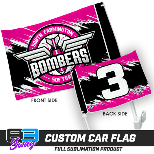 Double Sided Car Flag - South Farmington Bombers Softball